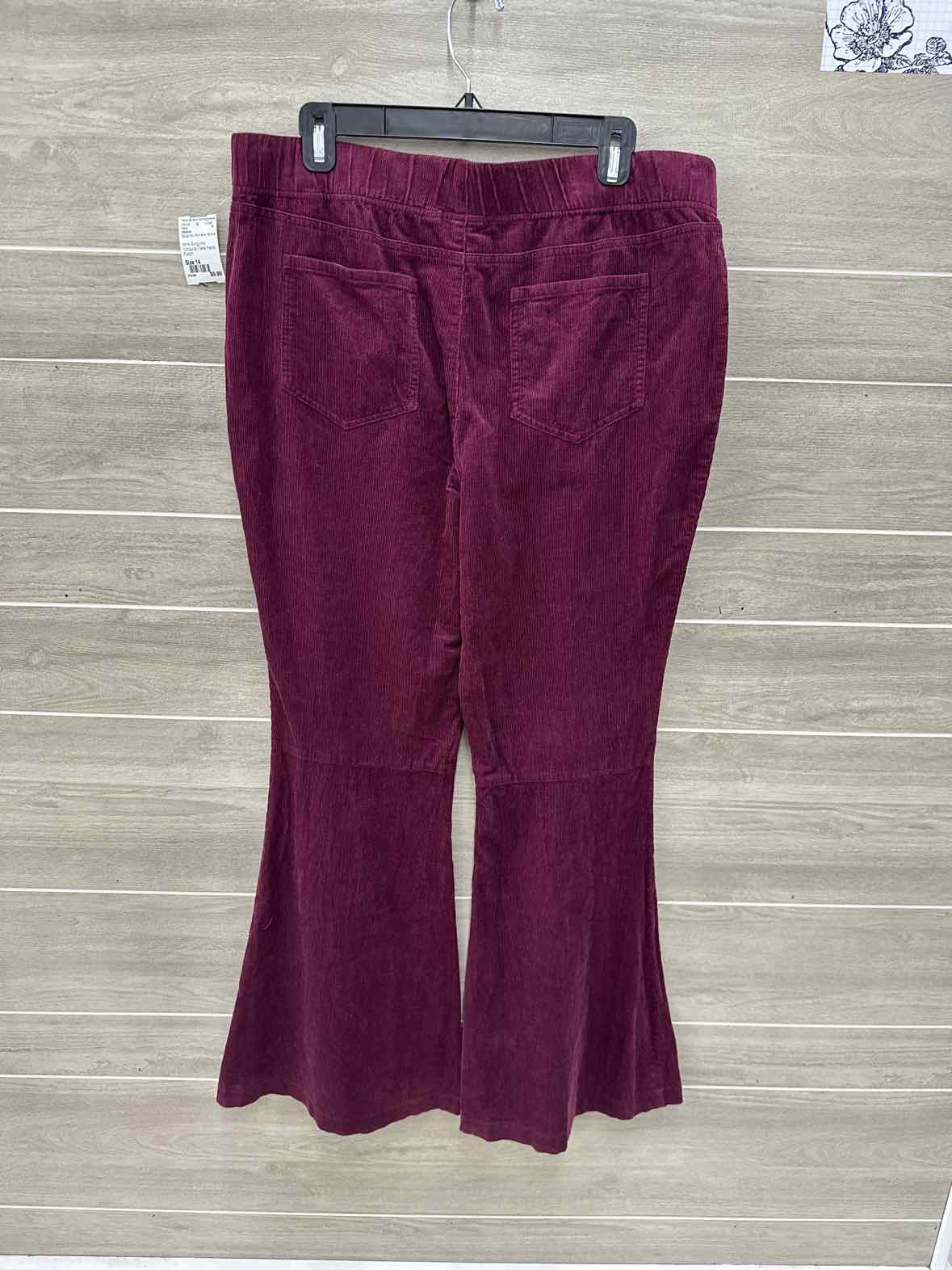 Versona Burgundy Womens Women Size 14 Pants