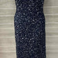 Adrianna Papell Navy Womens Size 10 Gown/Evening Wear