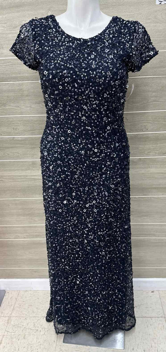 Adrianna Papell Navy Womens Size 10 Gown/Evening Wear