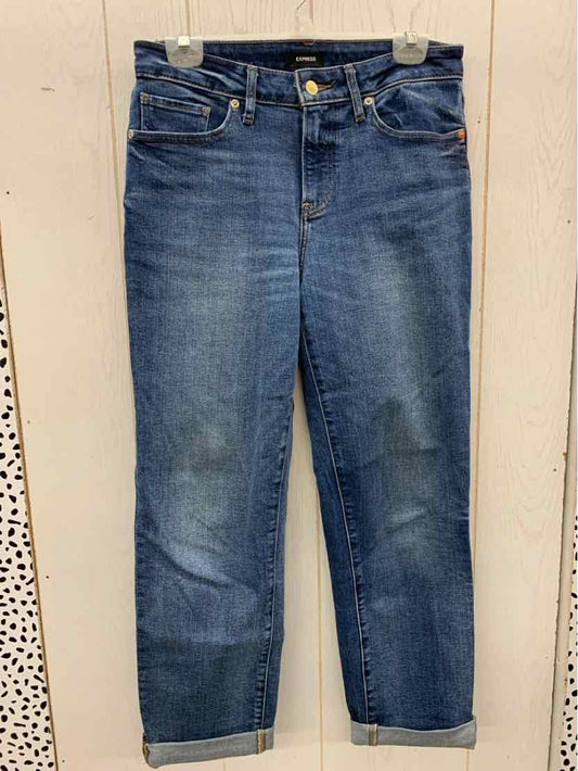 Express Blue Womens Size 6 Long Jeans