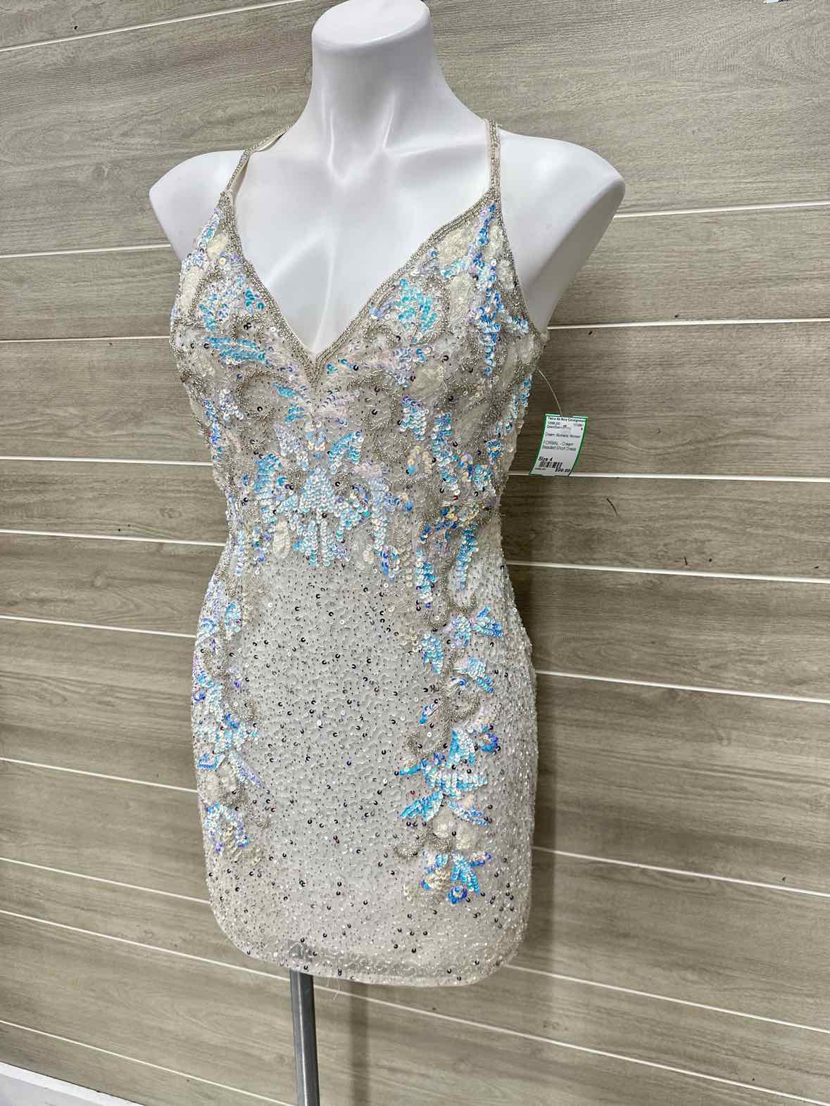 Size 4 Cream Womens Gown/Evening Wear