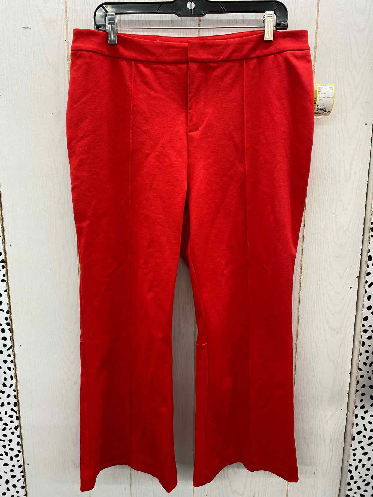 BarIII Red Womens Size 14 Pants