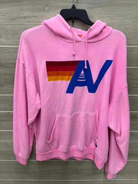 Aviator Nation Size L/XL Pink Womens Sweatshirt