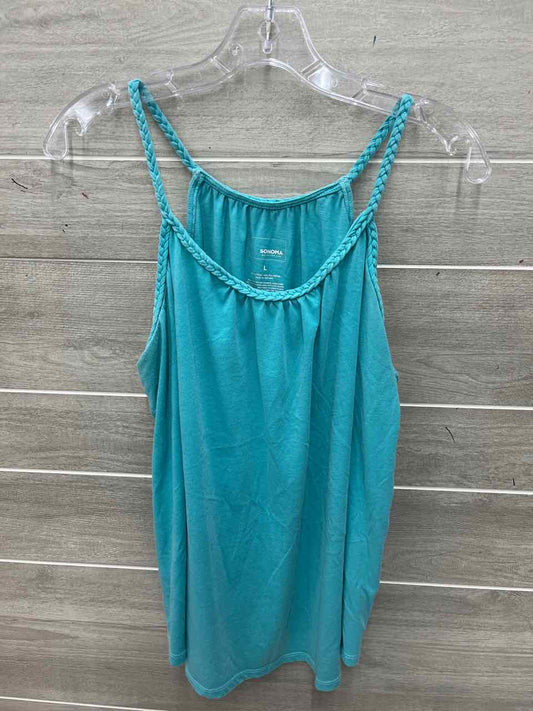 Sonoma Size L Green Womens Tank Top
