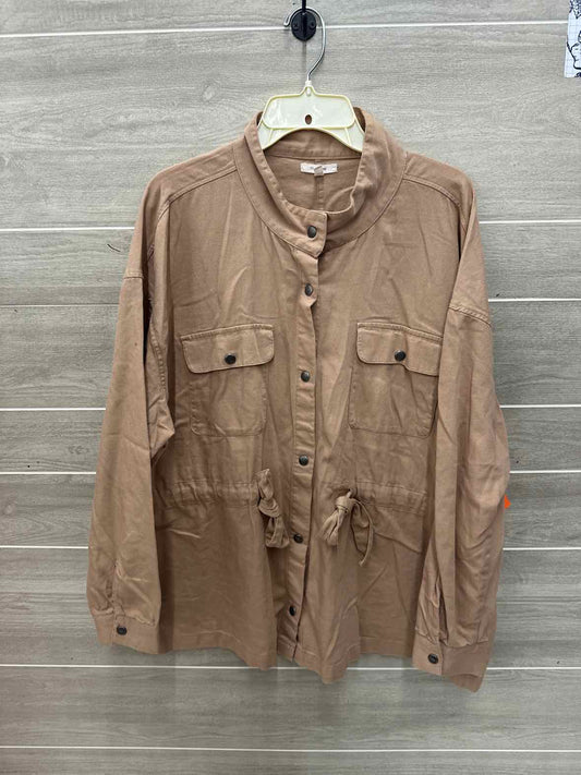Maurices Size 2X Khaki Plus Blazer