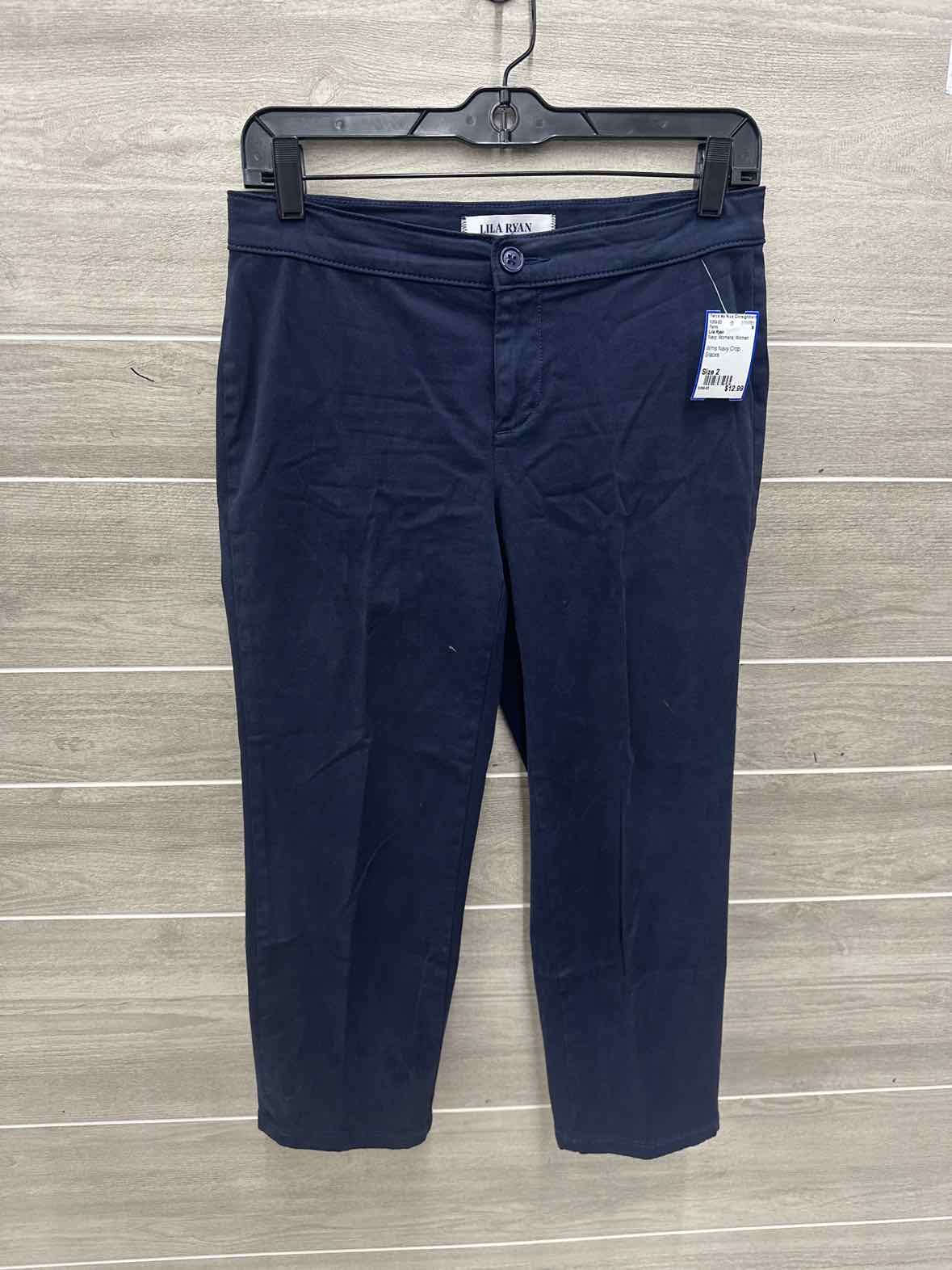 Lila Ryan Size 2 Navy Womens Pants