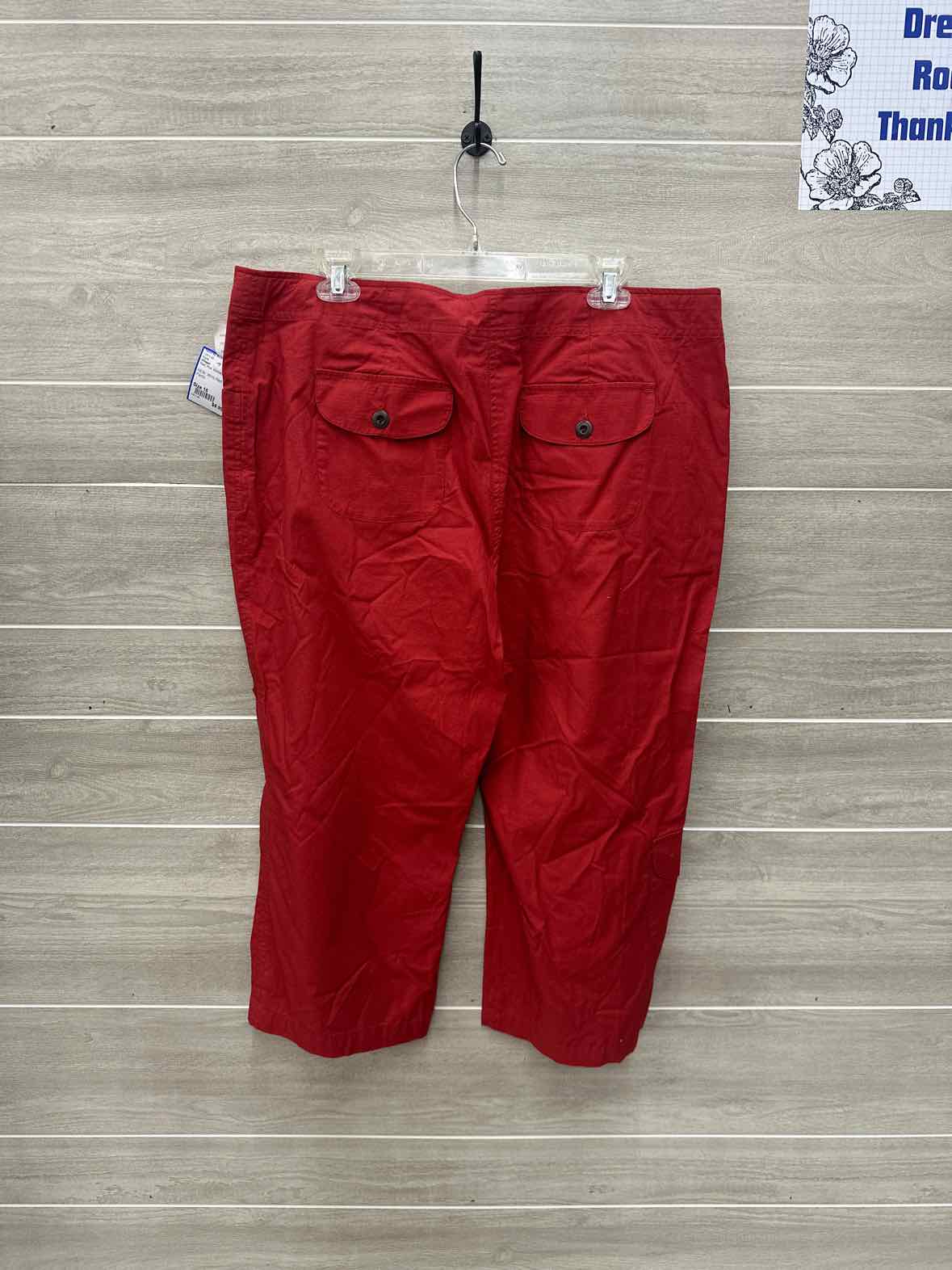 Villager Size 16 Red Plus Pants