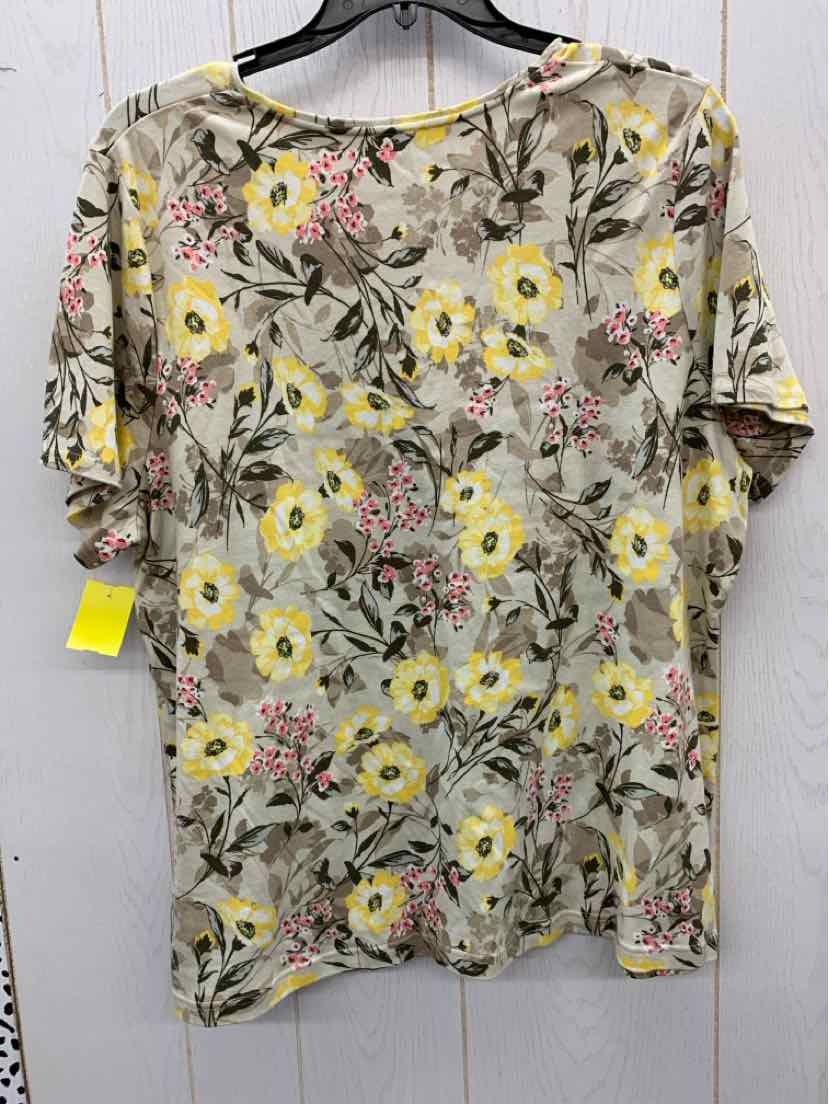 Croft & Barrow Yellow Womens Size 3X Shirt