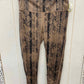 Mono b Brown Womens Size L Leggings