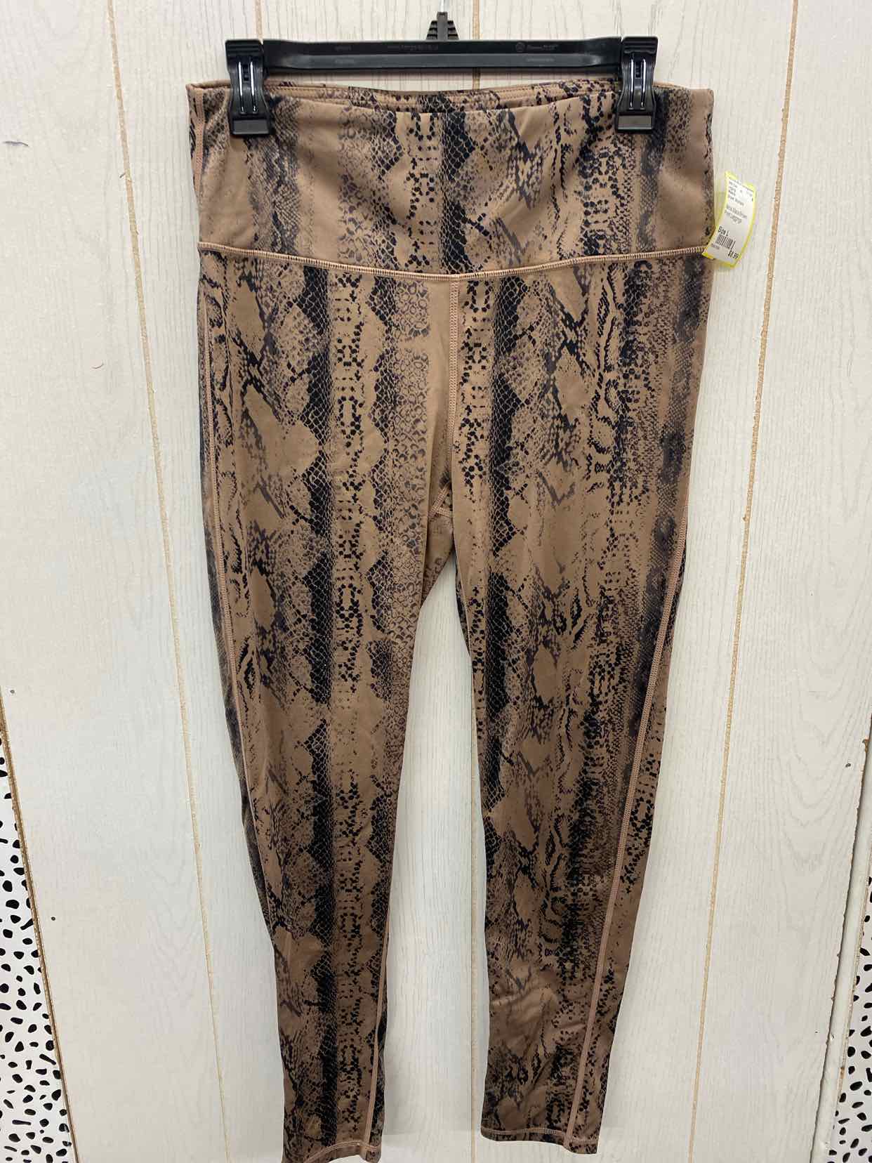 Mono b Brown Womens Size L Leggings