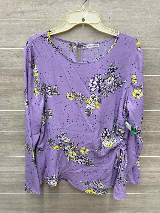 Ophelia Roe Size L Purple Womens Shirt