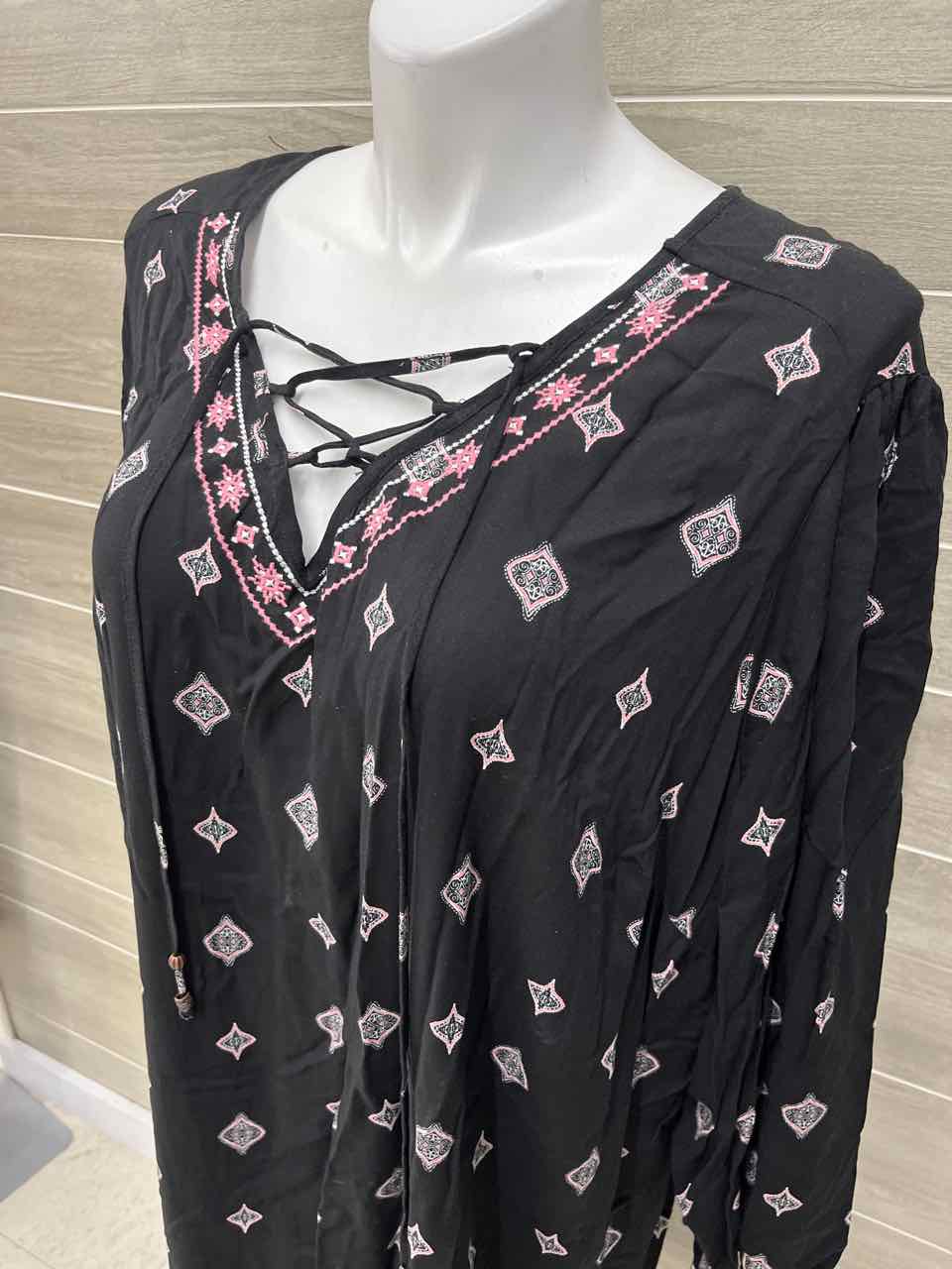 Terra & Sky Black Womens Women Size 20/22 Dress