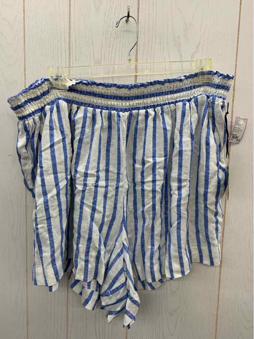 Ava & Viv Blue Womens Size 3X Shorts