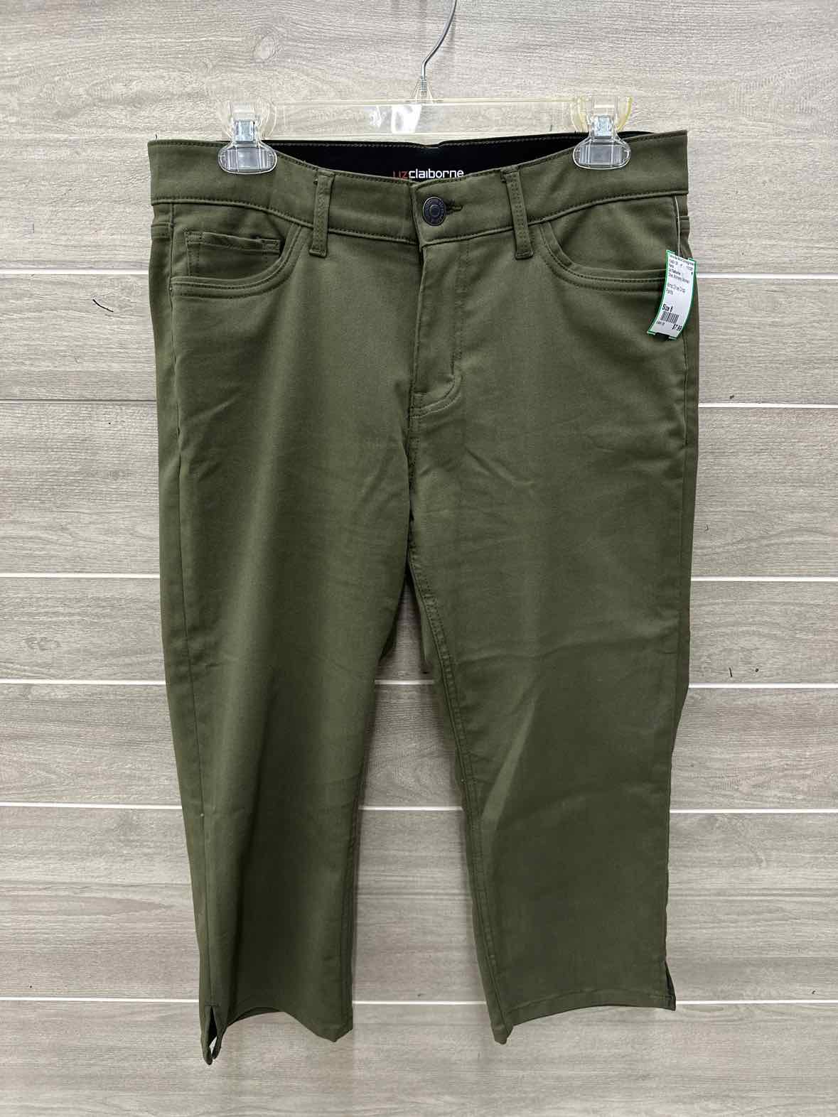 Liz Claiborne Size 8 Olive Womens Pants