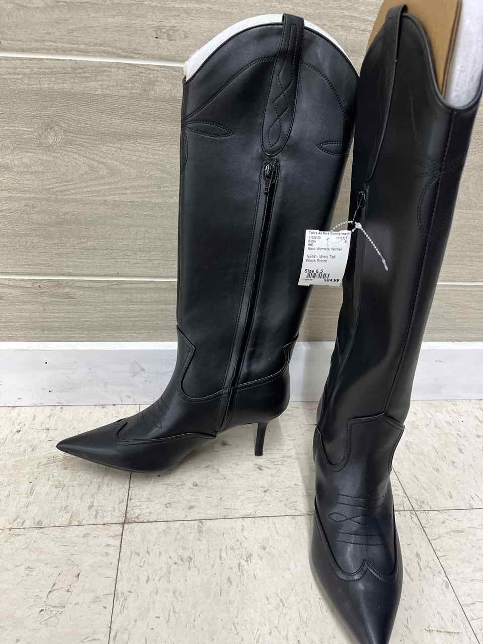 INC US Shoe Size 6.5 Black Womens Boots