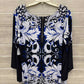 Alfani Blue Womens Women Size XL Shirt