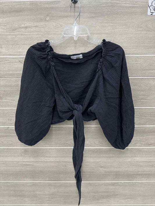 Flynn Skye Size L Black Womens Shirt