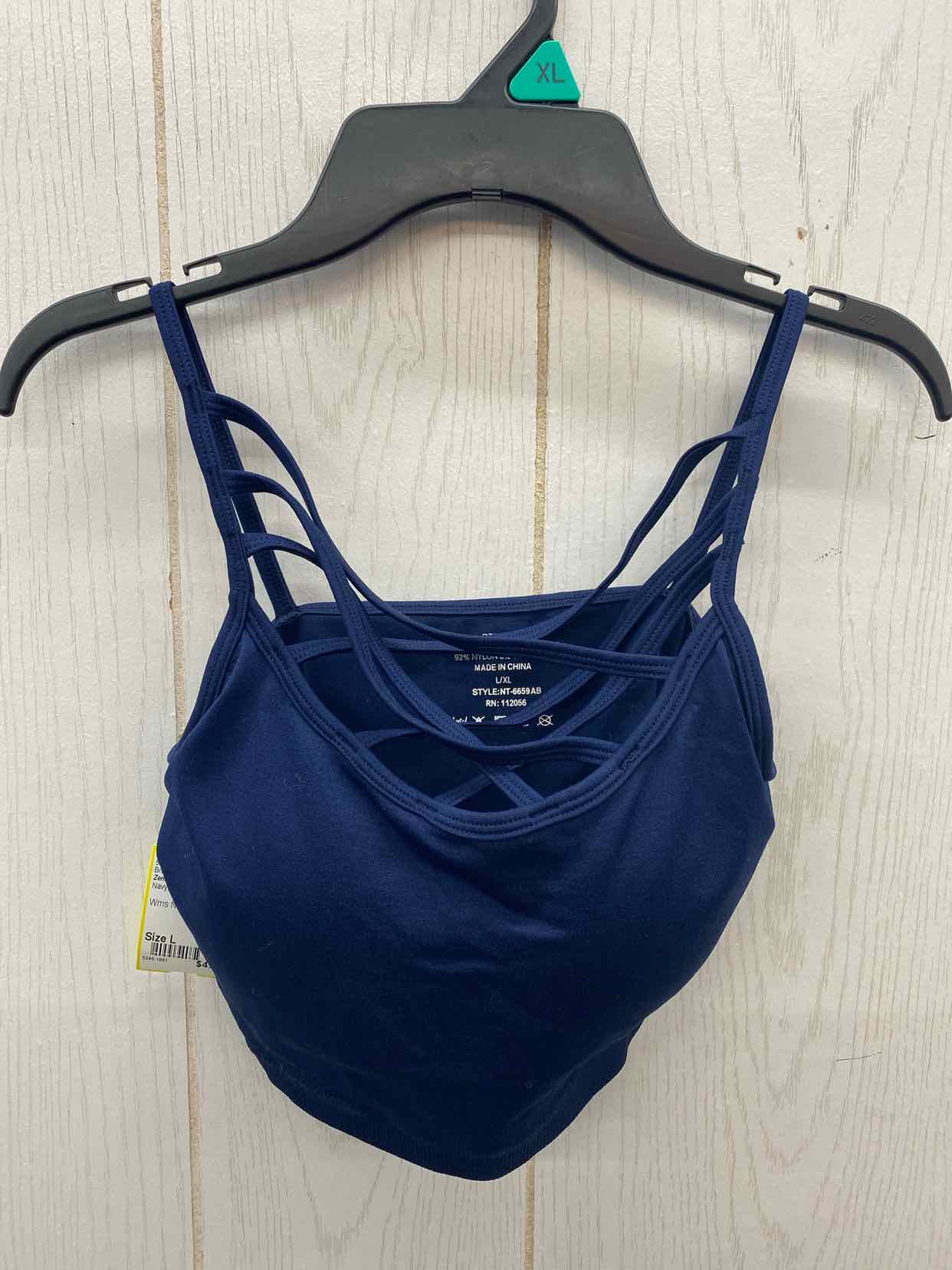 Zenana Navy Womens Size L Bra