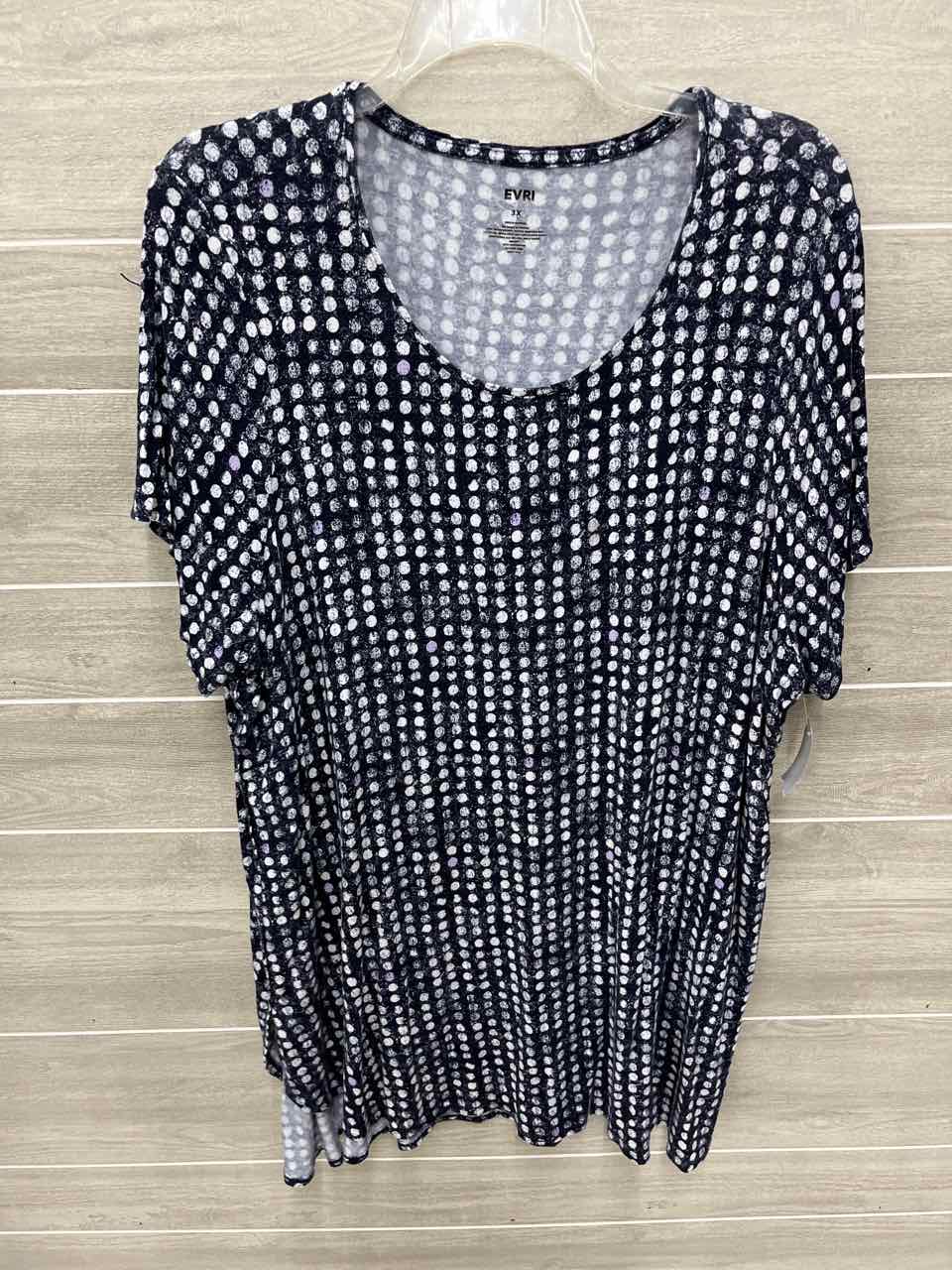 EVRI Blue Womens Women Size 3X Shirt