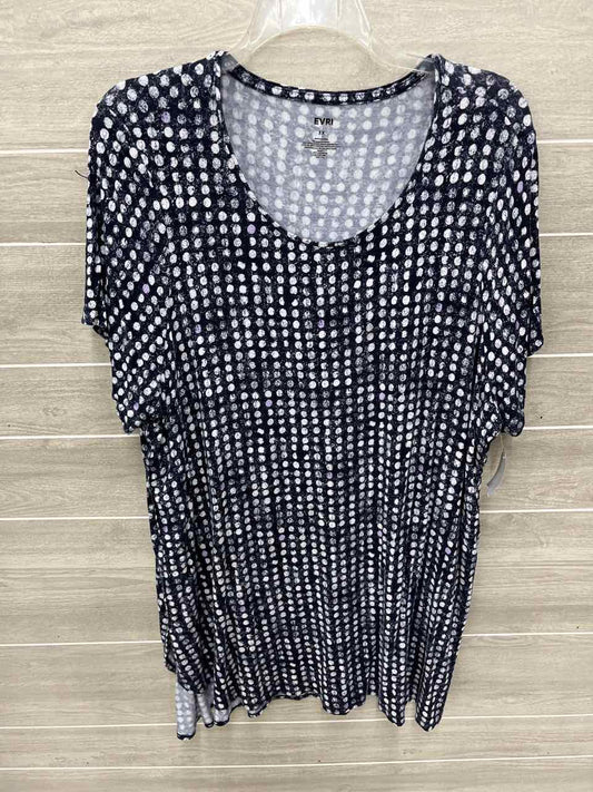 EVRI Blue Womens Women Size 3X Shirt