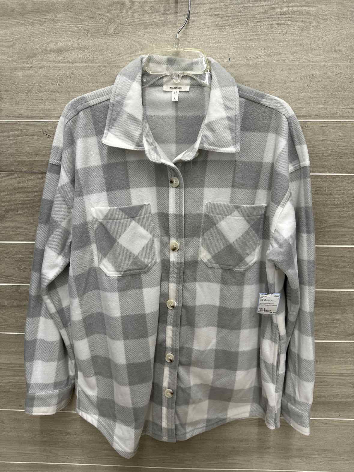 Maurices Size L Gray Womens Shirt