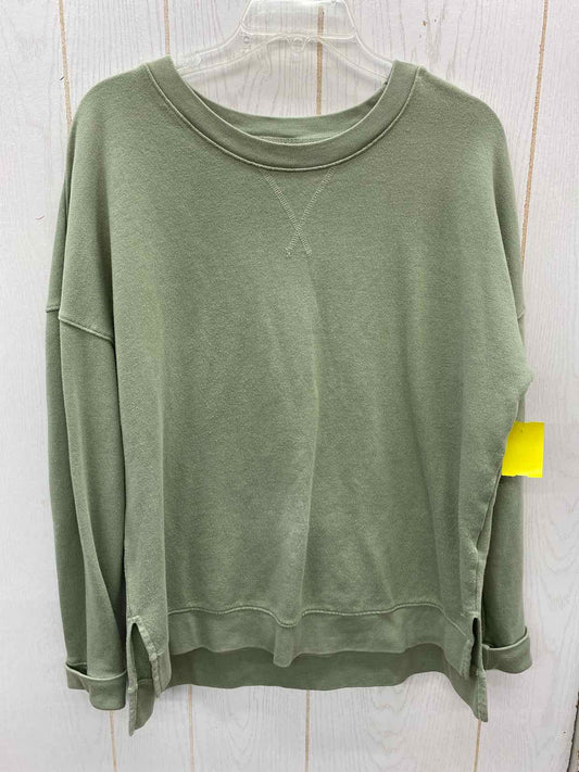 Time & Tru Olive Womens Size L Sweatshirt