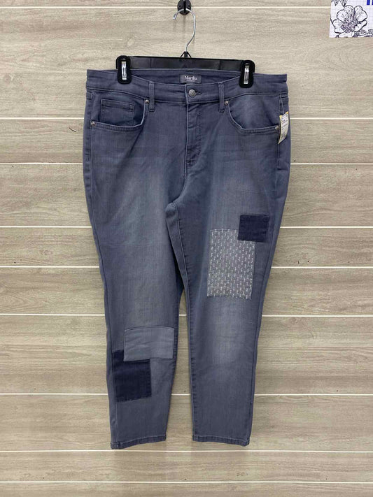 Martha Stewart Gray Womens Women Size 14P Jeans