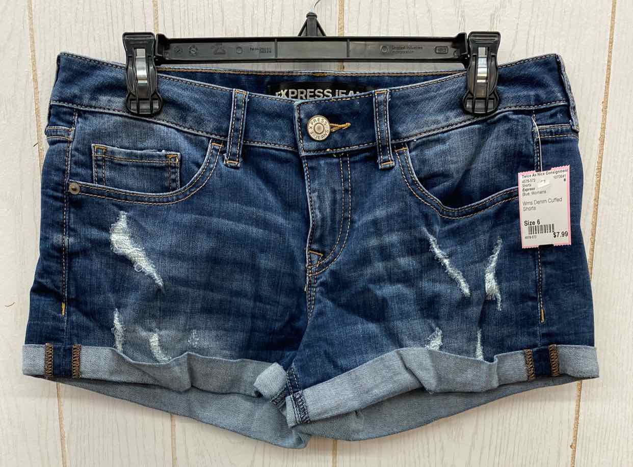 Express Blue Womens Size 6 Shorts