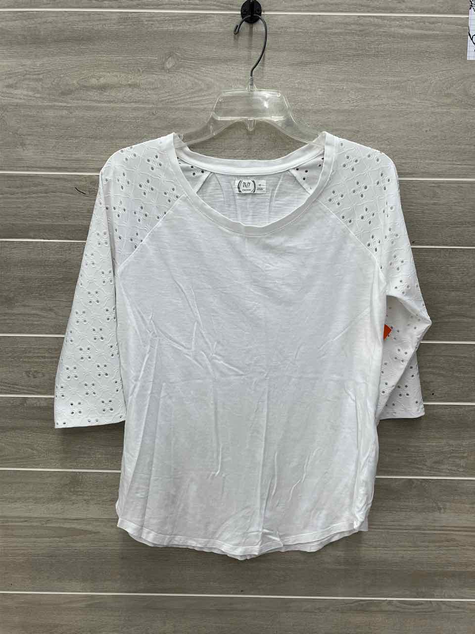 Maurices White Womens Women Size M Shirt