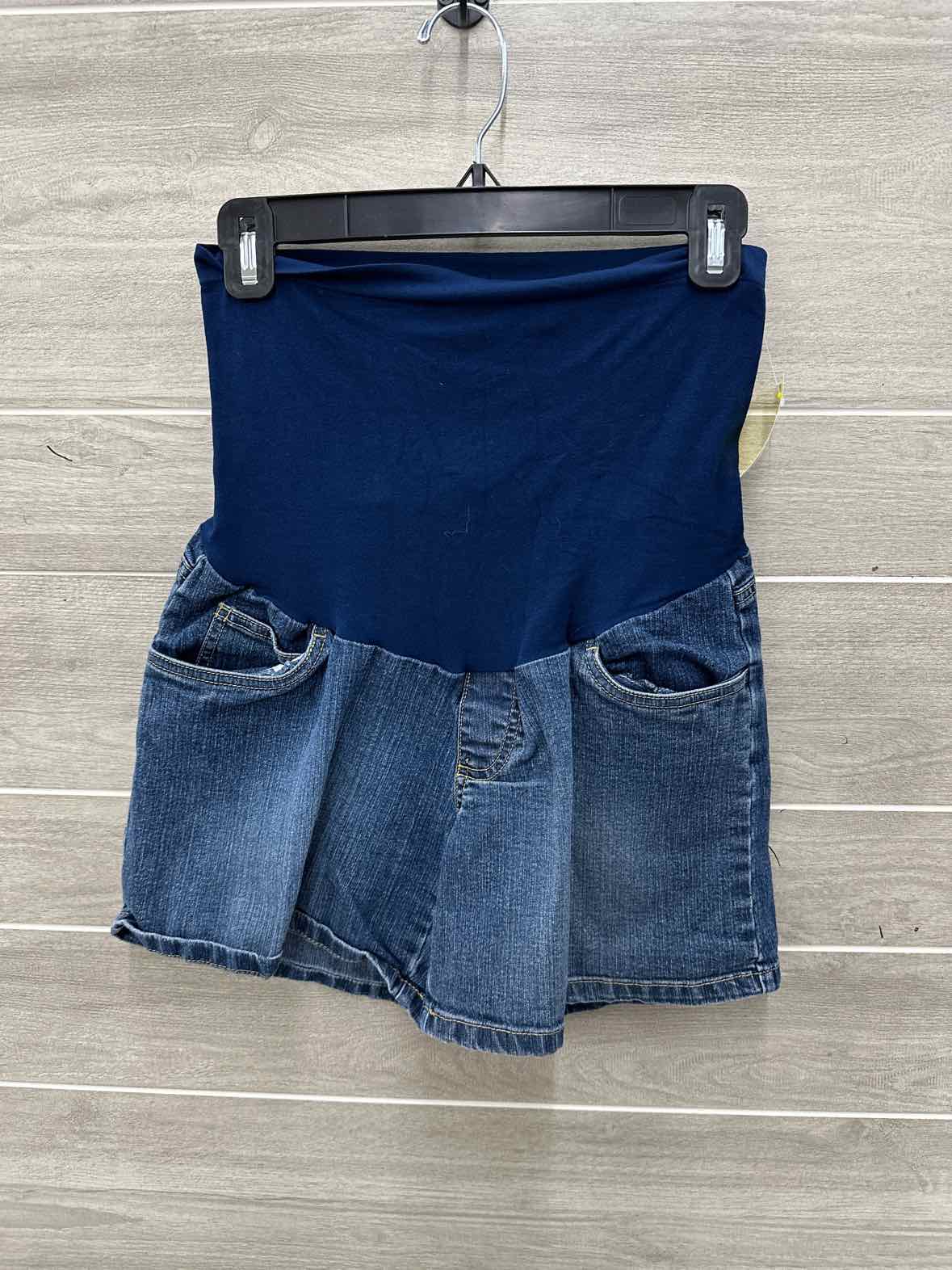 Oh Baby Size S Blue Maternity Shorts