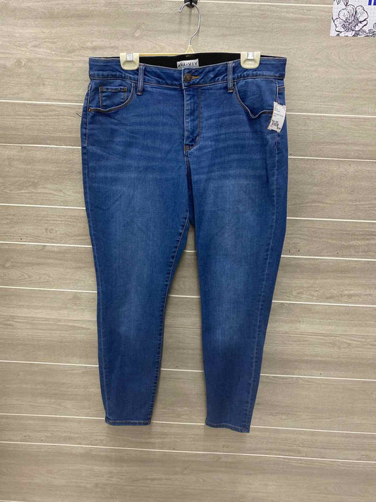 Ava & Viv Blue Womens Size 14W Jeans