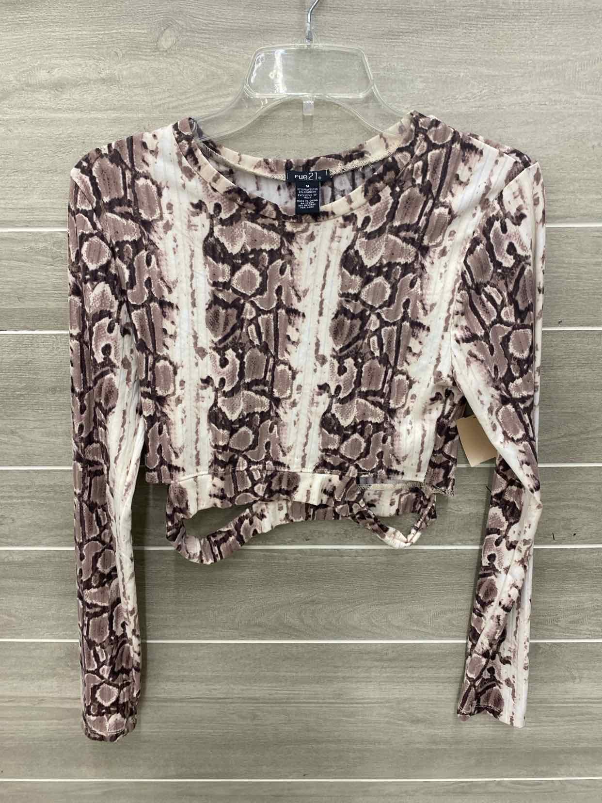 Rue 21 Brown Junior Size M Shirt