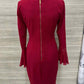 Calvin Klein Size 6 Red Womens Dress