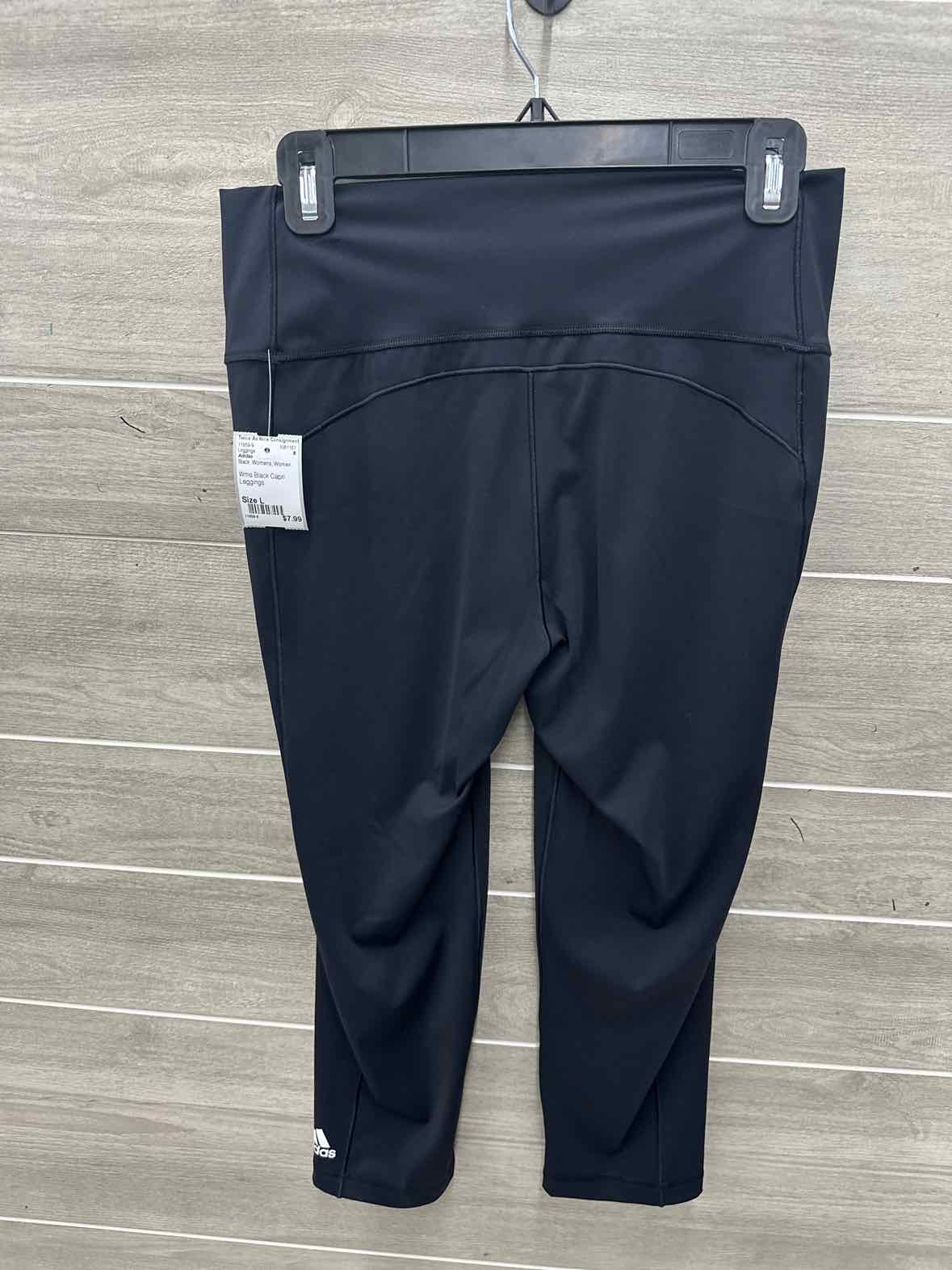 Adidas Size L Black Womens Leggings