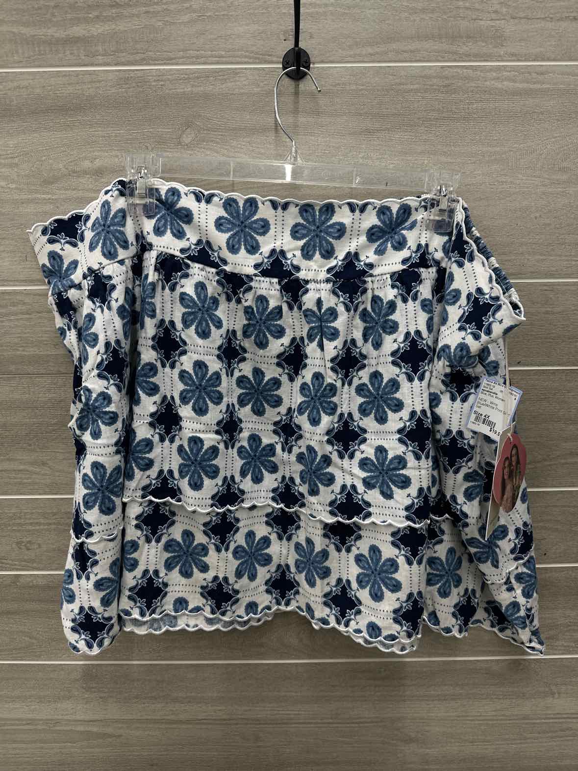 aguabendita Size 4X Blue Plus Skirt Set