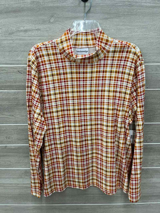 Breckenridge Orange Womens Women Size L Shirt