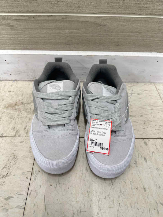 Vans US Shoe Size 7 Gray Womens Shoes/Footwear
