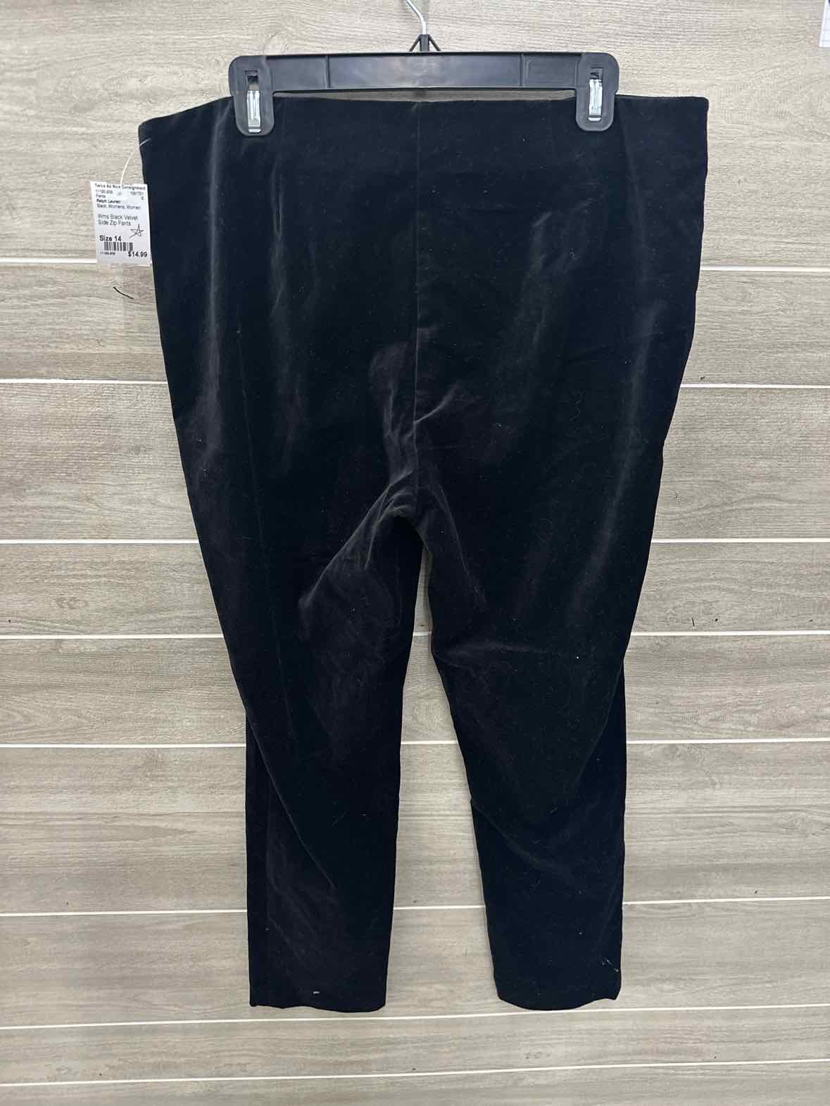 Ralph Lauren Black Womens Women Size 14 Pants