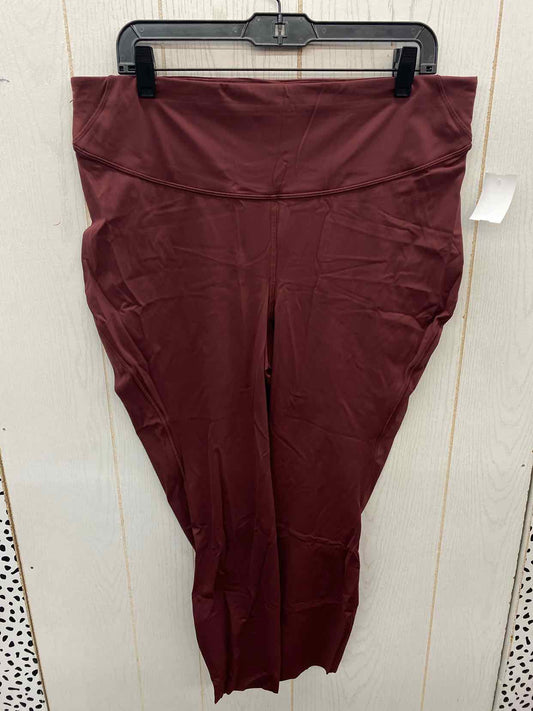 Lululemon Burgundy Womens Size 18 Leggings