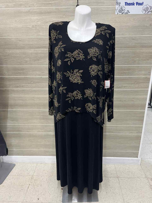 All That Jazz Black Womens Women Size 22 Dress