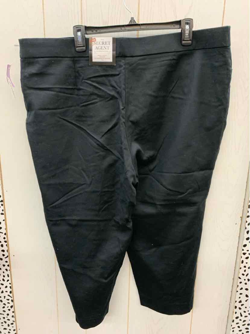 Roz & Ali Black Womens Size 24W Pants