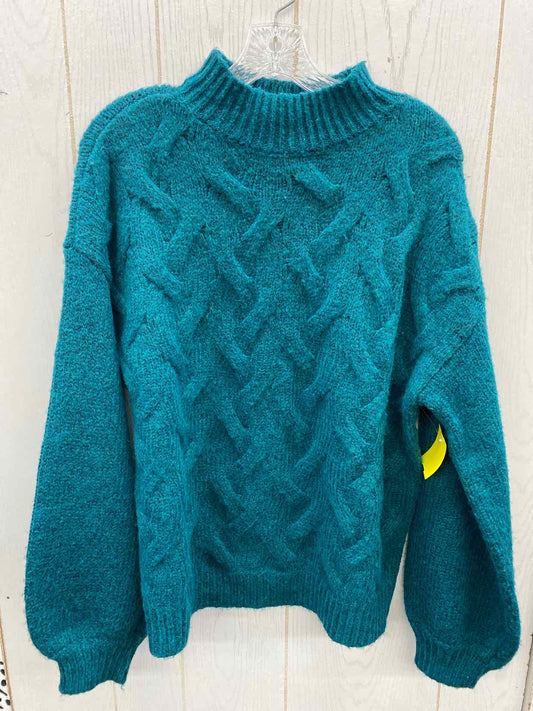 Nine West Teal Womens Size M Sweater