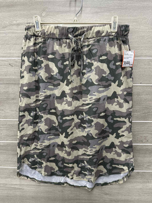 Tickled Teal Size 10/12 Olive Womens Skirt