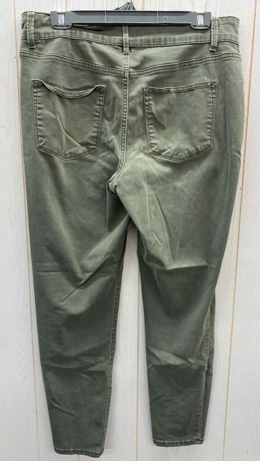 Maurices Olive Womens Size 14 Pants