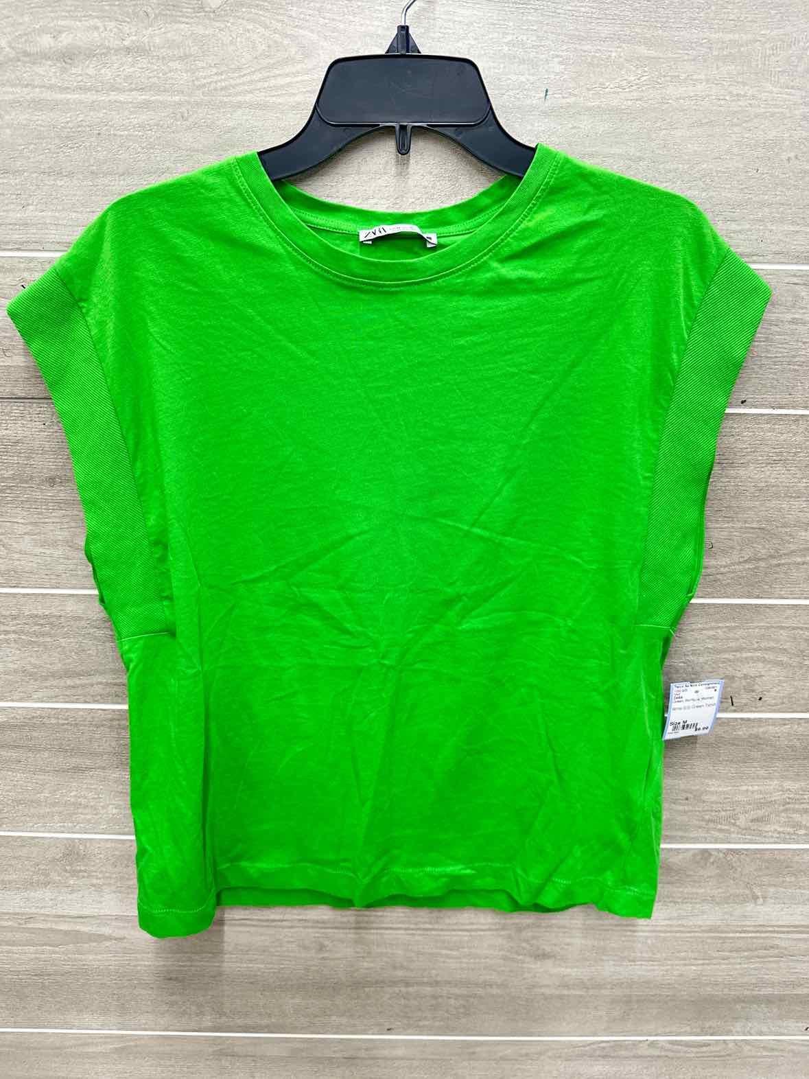 ZARA Size M Green Womens Shirt