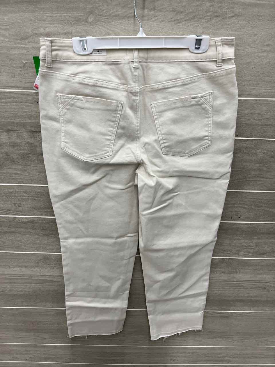 Maurices Size 14 Short Cream Petite Pants