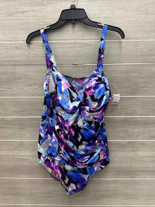 Croft & Barrow Size 20W Purple Womens Swimsuit