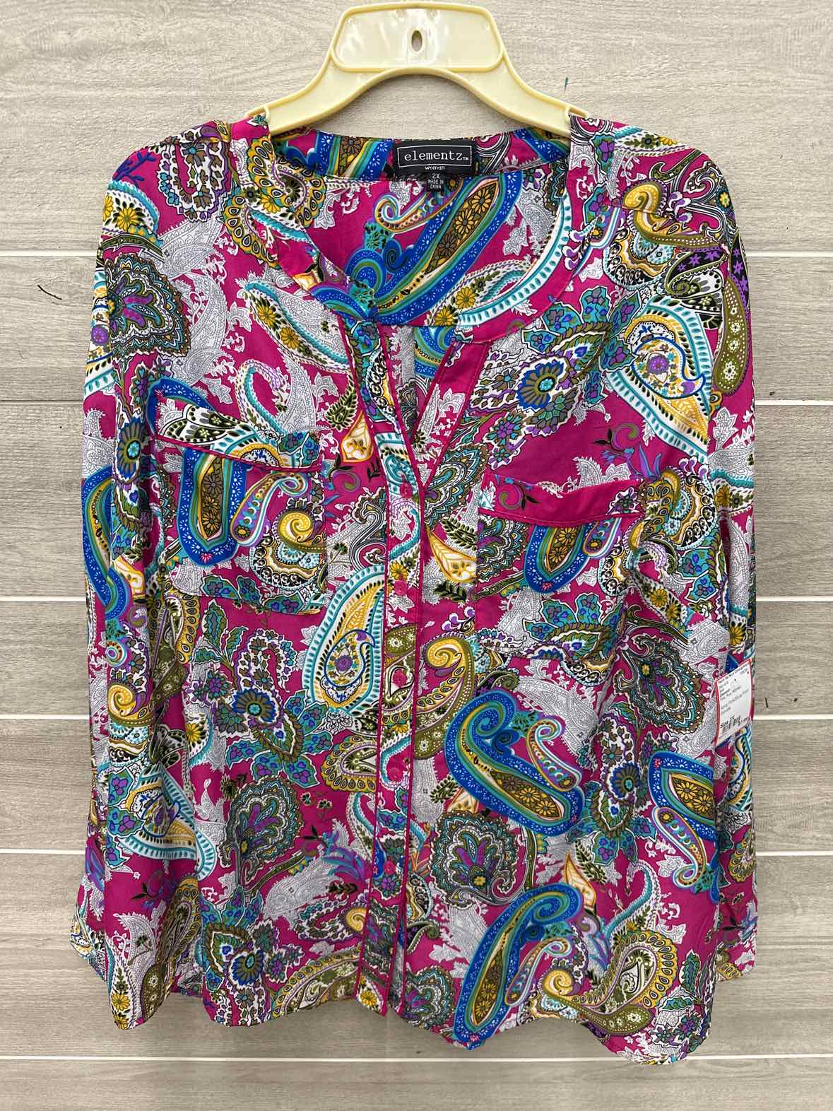 Elementz Size 2X Pink Plus Shirt