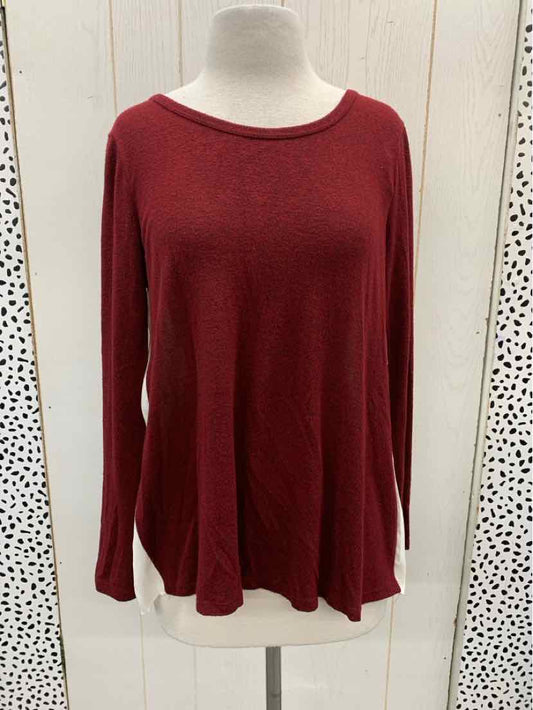 Moa Moa Burgundy Womens Size M Shirt