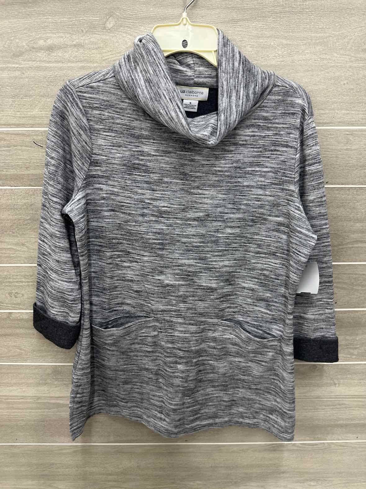 Liz Claiborne Gray Womens Women Size Small Sweatshirt